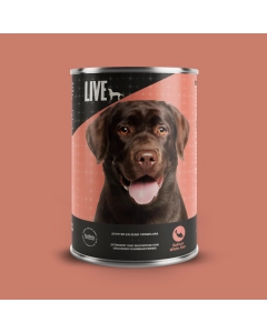 LIVE Dog Wet Lachs & Weißfisch