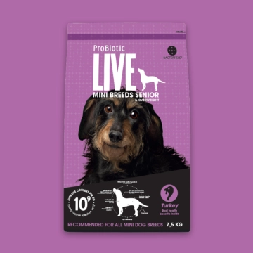 ProBiotic LIVE Senior & Übergewicht Mini Breeds Truthahn