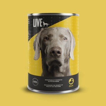 LIVE Dog Wet (Ente) 6 Stück