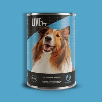 LIVE Dog Wet (Huhn) 395 g DK/DE