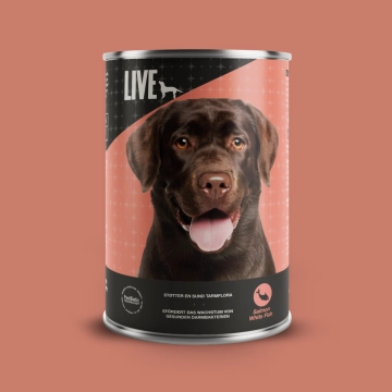 LIVE Dog Wet (Lachs & Weißfisch) 6 Stück