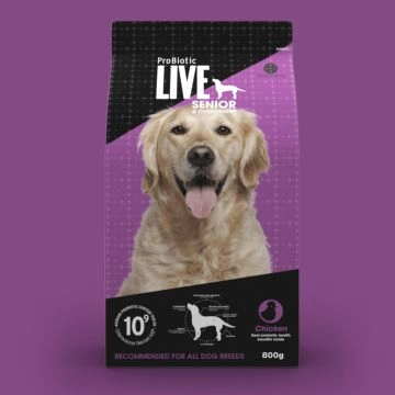 ProBiotic LIVE Senior und Übergewicht, Huhn, 800 g