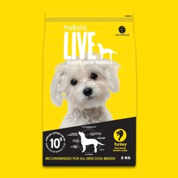 ProBiotic LIVE Puppy Mini Breeds, Truthahn, 2 kg