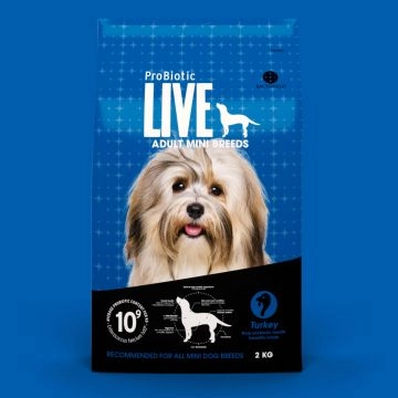 ProBiotic LIVE Adult Mini Breeds, Truthahn, 2 kg